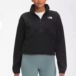 North Face Half Zip Cropped Fleece Jacket - XL Extra Large